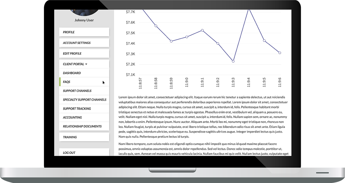 omniportal navigation sidebar