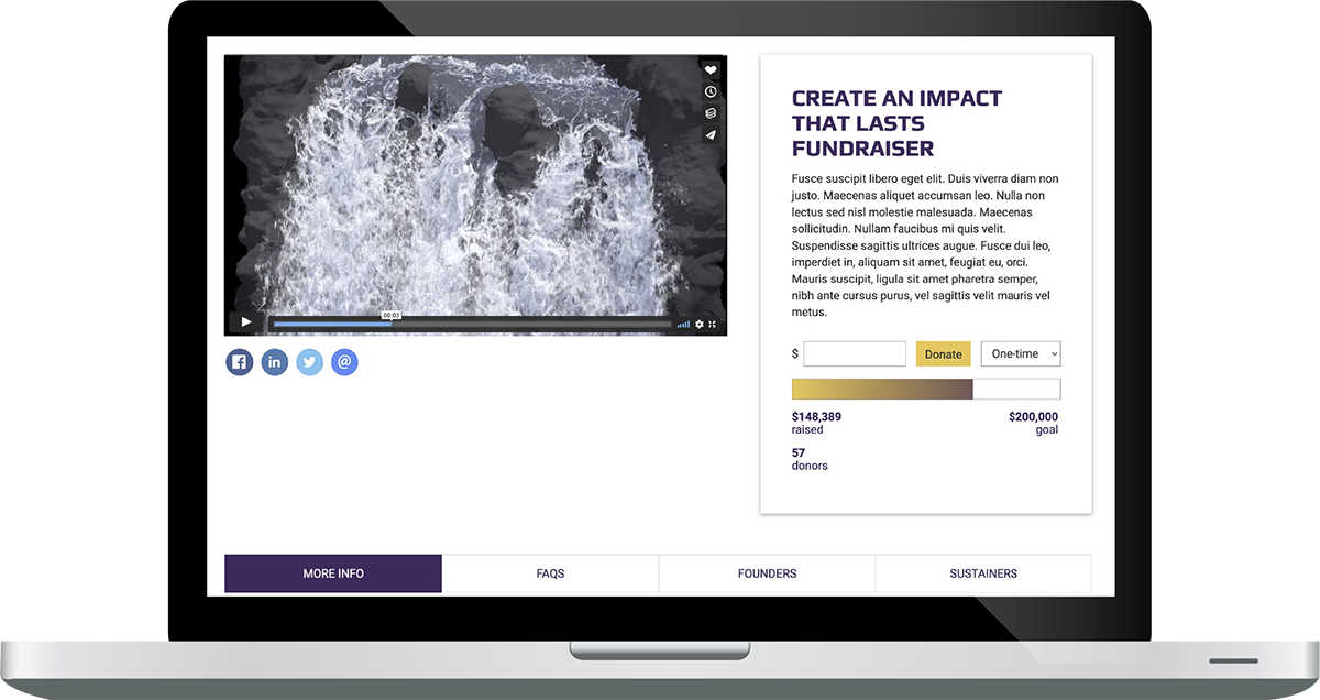 fundraiser video and description